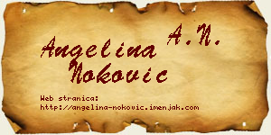 Angelina Noković vizit kartica